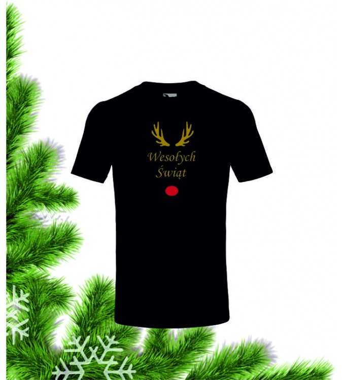 copy of Koszulka męska Świąteczny Renifer